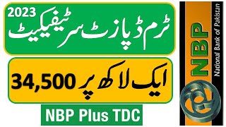 NBP Plus TDC Complete Information With Latest Profit Rates 2023  National Bank Of Pakistan [upl. by Uhsoj]