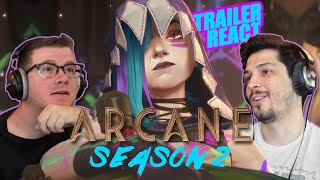 ARCANE Season 2 TRAILER REACT [upl. by Yeslah]