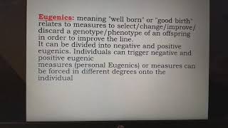 EUGENICS Euphenics and EUTHENICS TRICKS TO Remaind and theor differences made easy [upl. by Valida590]