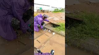 Clearing and clogged drain shorts satisfying unclog [upl. by Anelec]