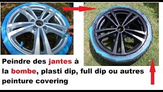 Peindre des jantes a la bombe plasti dip peinture vinyle jante 18 pouce audi S3 [upl. by Domenech752]