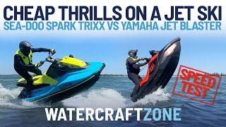 SeaDoo Spark Trixx vs Yamaha Jet Blaster  Watercraft Zone [upl. by Chamberlain972]