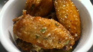 Garlic Parmesan Chicken Wings Recipe [upl. by Cornia]