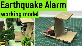 Earthquake alarm model making  Earthquake alert  earthquake alarm  diyasfunplay  diy [upl. by Zulema]