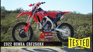 Bike Test 2022 Honda CRF250RX Review [upl. by Odlanyar541]