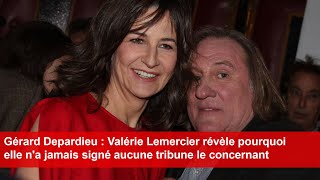 Valérie Lemercier révèle pourquoi elle na jamais signé aucune tribune concernant Gérard Depardieu [upl. by Irisa34]