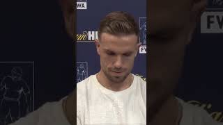 Jordan Henderson Cries at Emotional Message from Jurgen klopp klopp lfc liverpoolfc [upl. by Nnylatsyrk]