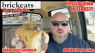 Portillos is Open in Texas REVIEW Italian Beef amp Chicago Dog brickeats [upl. by Sink]