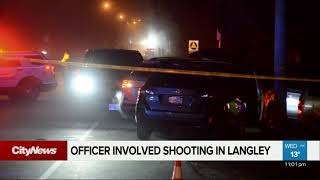 Officer involved shooting in Langley [upl. by Eniotna]