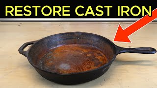 Cast Iron Cookware Restoration [upl. by Aniaz466]