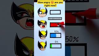 Wolverine hate🤬 level test what is yours shorts art wolverine deadpool marvel game trending [upl. by Feliza]