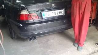 BMW E46 320D coupe straight pipe [upl. by Eshelman610]