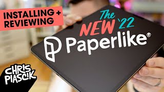 New 2023 PaperLike iPad Screen Protector Unbox Install  Review [upl. by Kenrick]