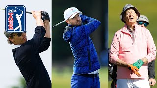 Best celebrity golf shots on the PGA TOUR [upl. by Annawt]