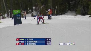 Cross Country Skiing  Womens 10Km Free  Complete Event  Vancouver 2010 Winter Olympic Games [upl. by Demha]