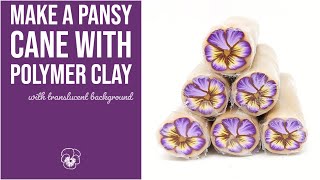 Make a Polymer Clay Pansy Cane [upl. by Ramalahs503]