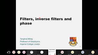 0301  Advanced Exploration Seismology Deconvolution and filters Lecture 3 Part 1  Wang [upl. by Emera]