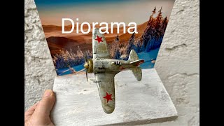 Diorama Polikarpov I 16 aus Abfallholz [upl. by Swayne]