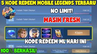 BURUAN 5 KODE REDEEM ML TERBARU KODE REDEEM MOBILE LEGENDS KODE REDEEM ML HARI INI FEBRUARI 2024 [upl. by Erlond]