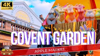 COVENT GARDEN MARKET APPLE MARKET  QUICK TOUR in 4K [upl. by Zenia178]