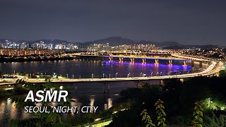 Seoul city night street Sounds and Traffic Sounds for Sleep and Study Relaxing City ASMR SEOULLIVE [upl. by Peti353]