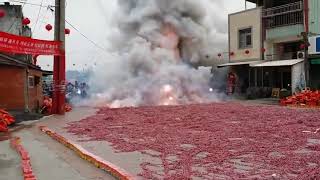 Burning 1000000 firecrackers At a Time  Chinas Festival [upl. by Oster]