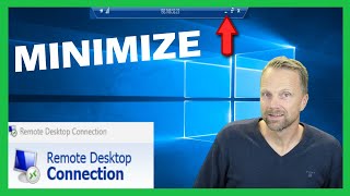 Remote Desktop Minimize Window How do I get out of fullscreen RDP [upl. by Fraze]