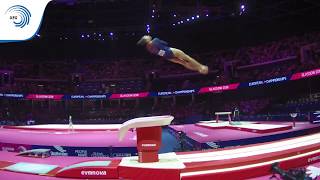 Amelie MORGAN GBR  2018 Artistic Gymnastics Europeans junior qualification vault [upl. by Esile186]