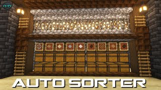 How To Build A AUTO SORTING SYSTEM In Minecraft Survival TUTORIAL [upl. by Nnanaej]