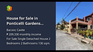 House for Sale in Ponticelli Gardens DaangHari Bacoor Cavite [upl. by Anihpesoj]