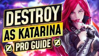 The FULL GUIDE to KATARINA  Tricks Combos Matchups Laning and Tips  LoL Guide [upl. by Seagrave]