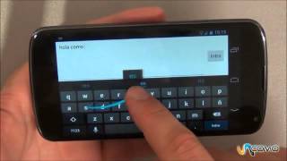 Usar la escritura gestual del Nexus 4 [upl. by Hills]