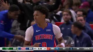 Ausar Thompson  Attacking Closeouts  Detroit Pistons 2324 [upl. by Duwe]