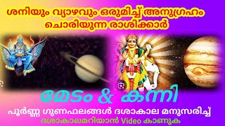 Astrology Malayalam വ്യാഴവും ശനിയും മേടം കന്നി രാശിക്കാർ AstroYourLife [upl. by Crowe394]