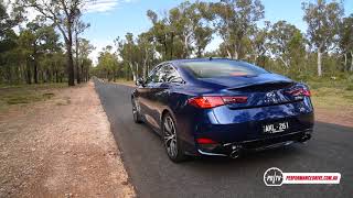 2017 Infiniti Q60 20T 0100kmh amp engine sound [upl. by Dyoll]