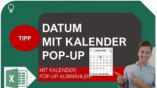 Datum auswählen mit Kalender PopUp in Excel I Excelpedia [upl. by Pang]