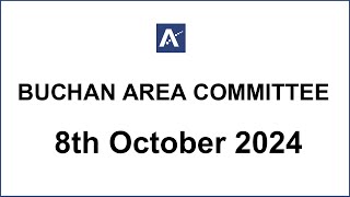 Buchan Area Committee 8th October 2024 [upl. by Valerye]