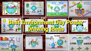 Best Environment Day Poster Drawing Ideas  World environment Day 2023 Poster Idea  Creative Poster [upl. by Rosenwald592]