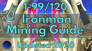 Runescape 3 Ironman 199120 Mining Guide Updated 2020 Rework [upl. by Halliday647]