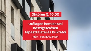 Utólagos homlokzati hőszigetelések tapasztalatai és buktatói  gyakorlati szemmel [upl. by Tessa549]