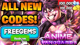 NEW CODES ALL WORKING CODES FOR ANIME VANGUARDS IN 2024 ROBLOX ANIME VANGUARDS CODES [upl. by Keel696]