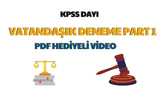 2024 KPSS Vatandaşlık Deneme Çözümü part 1 [upl. by Sitrik]