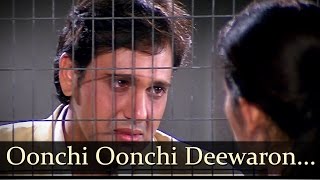 Oonchi Oonchi Deewaron Mein  Govinda  Manisha Koirala  Achanak  Hariharan Songs [upl. by Heiskell265]