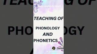 The teaching of phonology and phonetics Phonology Vs Phonetics [upl. by Yniar]