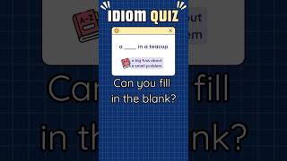 OVERREACT 😱 Idiom Quiz  English Idiom Test shorts quiz idioms test [upl. by Eniron]