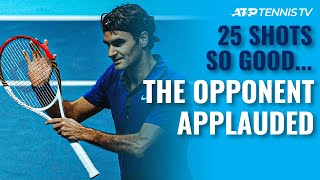 25 Tennis Shots SO GOOD the Opponent Had to Applaud 👏 [upl. by Ahsito738]