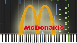 McDonalds Parapapapam Im Lovin It Piano Cover Synthesia Piano Tutorial [upl. by Wenona]