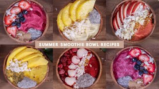 5 Thick Smoothie Bowl  Nice Cream Recipes summer edition  JLINHH [upl. by Unni]