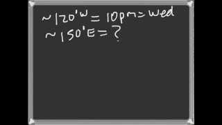 Lecture Latitude Longitude Time Zones Part II [upl. by Rimma36]