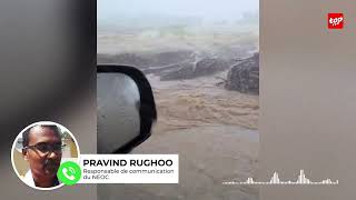 Un avis de pluies torrentielles est en vigueur à Maurice depuis 14h45 [upl. by Sevik]